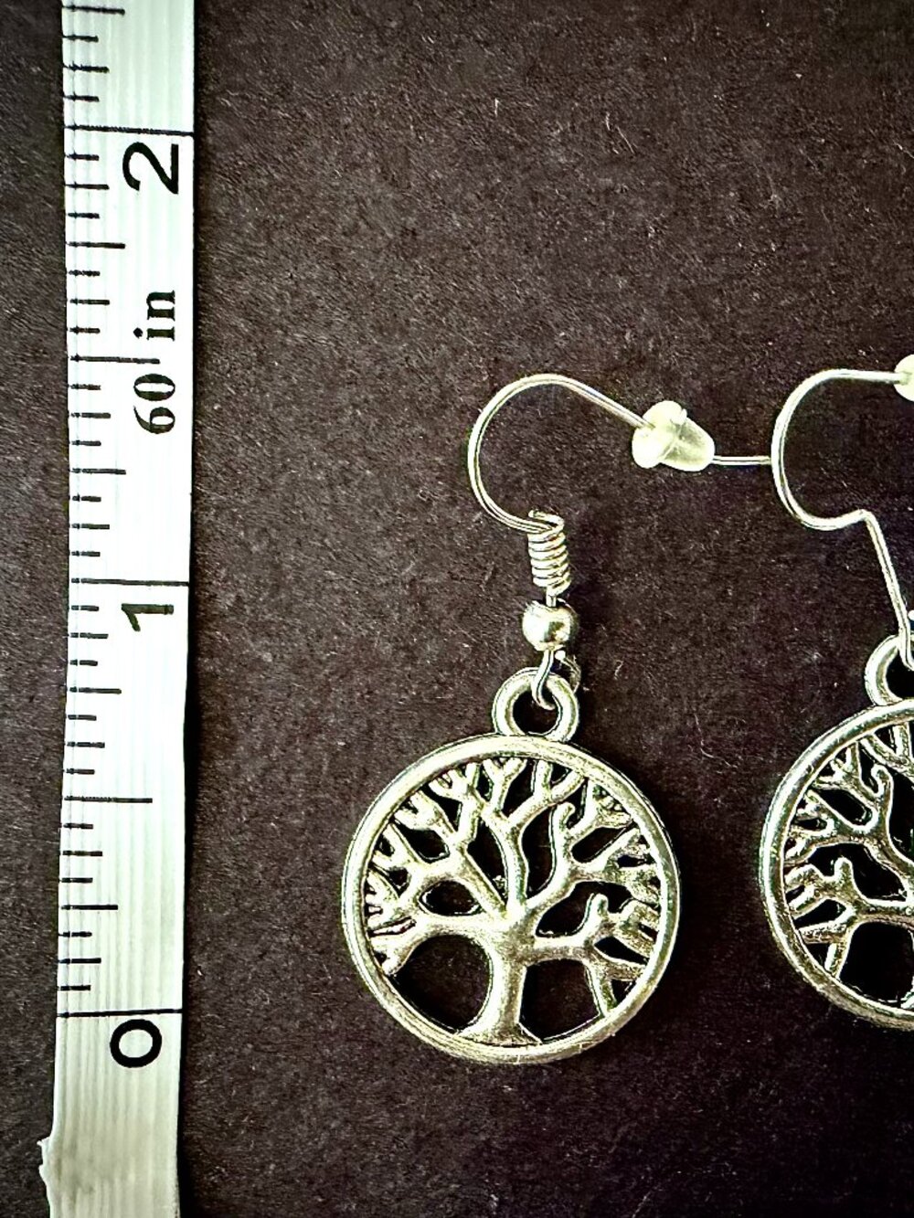 Silver Tree of Life Dangle Earrings